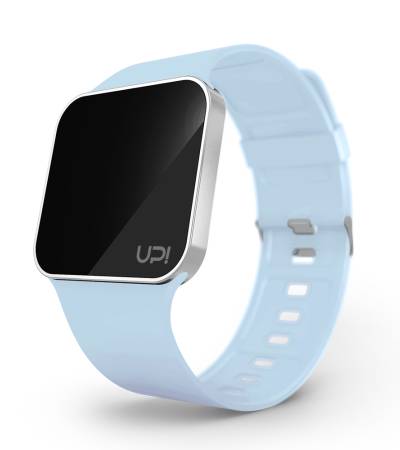 UPWATCH UPGRADE MATTE SILVER&BABY BLUE