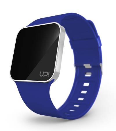 UPWATCH UPGRADE MATTE SILVER&BLUE