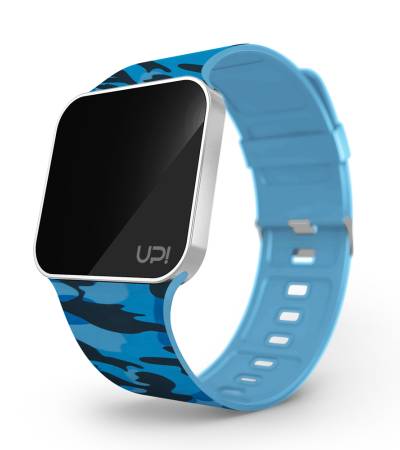UPWATCH UPGRADE MATTE SILVER&BLUE CAMOUFLAGE