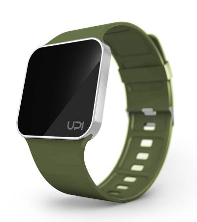 UPWATCH UPGRADE MATTE SILVER&GREEN