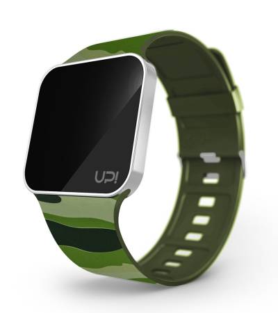 UPWATCH UPGRADE MATTE SILVER&GREEN CAMOUFLAGE