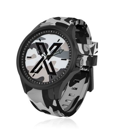 X WATCH CAMOUFLAGE BLACK