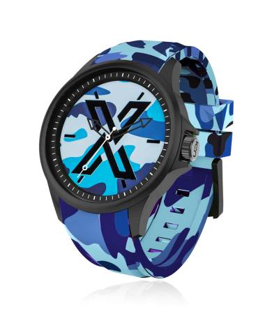 X WATCH CAMOUFLAGE BLUE
