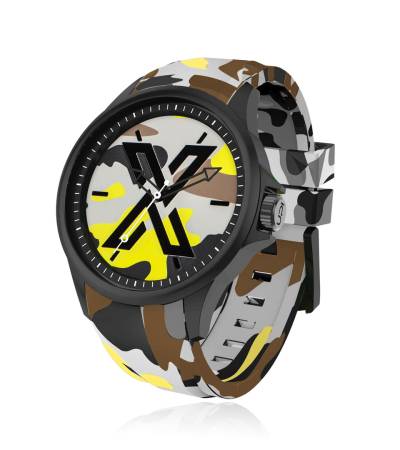 X WATCH CAMOUFLAGE YELLOW