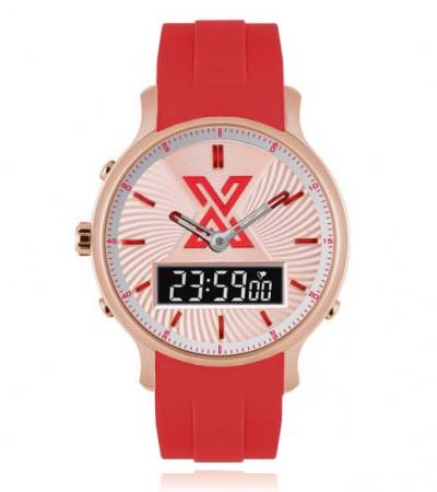 X WATCH DB ROSE RED