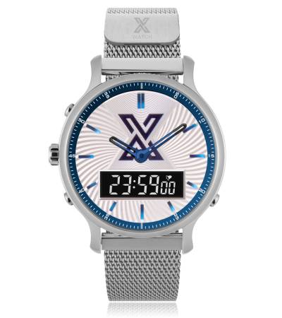 X WATCH DB SILVER&BLUE
