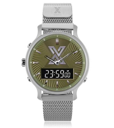X WATCH DB SILVER&GREEN