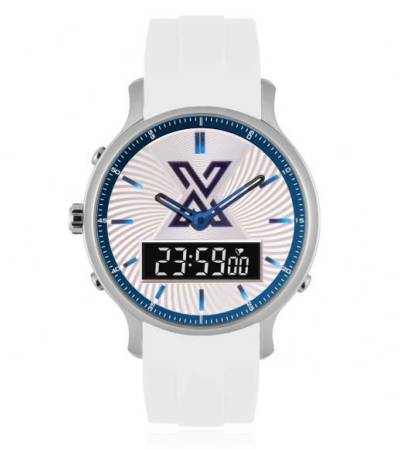 X WATCH DB SILVER WHITE