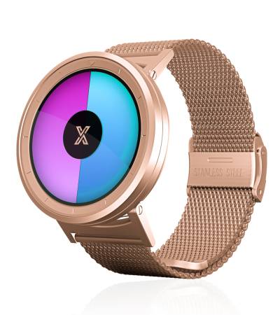 X WATCH  ROSE GOLD