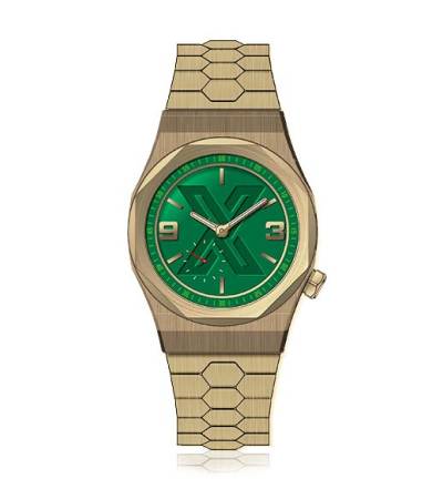 X WATCH X-E GOLD GREEN