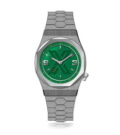 X WATCH X-E SILVER GREEN