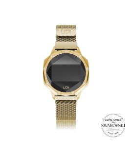 UPWATCH ICONIC GOLD SET WITH SWAN TOPAZ LOOP BAND