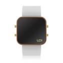 UPWATCH LED GBROWN&WHITE