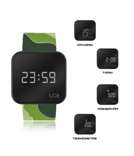UPWATCH TOUCH BLACK&GREEN CAMOUFLAGE +