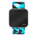 UPWATCH TOUCH MATTE SILVER&BLUE CAMOUFLAGE