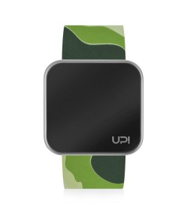 UPWATCH TOUCH MATTE SILVER&GREEN CAMOUFLAGE