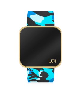 UPWATCH TOUCH SHINY GOLD&BLUE CAMOUFLAGE +