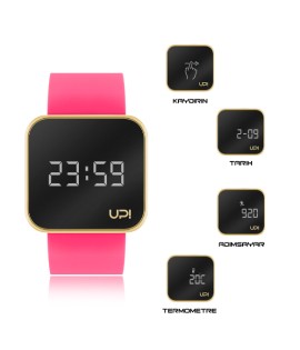 UPWATCH TOUCH SHINY GOLD&NPINK +