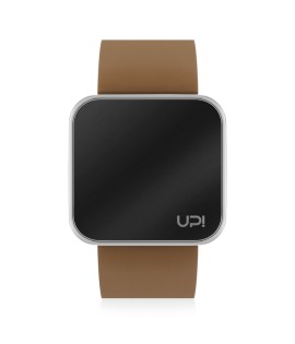 UPWATCH TOUCH SHINY SILVER&BROWN