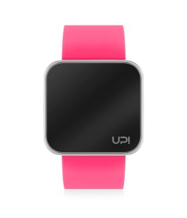 UPWATCH TOUCH SHINY SILVER&NPINK